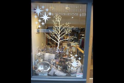Christy won CH1ChesterBID's competition for best non-indepedent retailer Christmas windows.